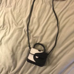 Yin and yang mini bag detachable strap